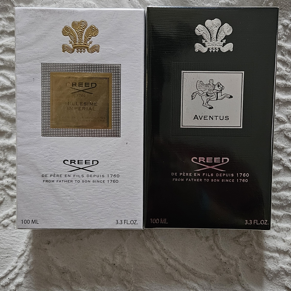 Creed Millesime Imperial and Aventus Duo in Gold and Black